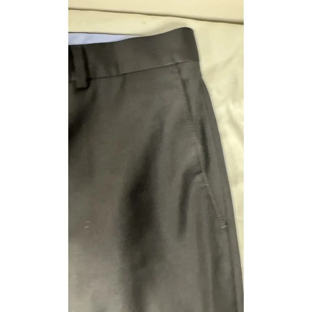 Samuelsohn Dress Pants Flat Front Wool Blend Men’s 34x30 Black Career